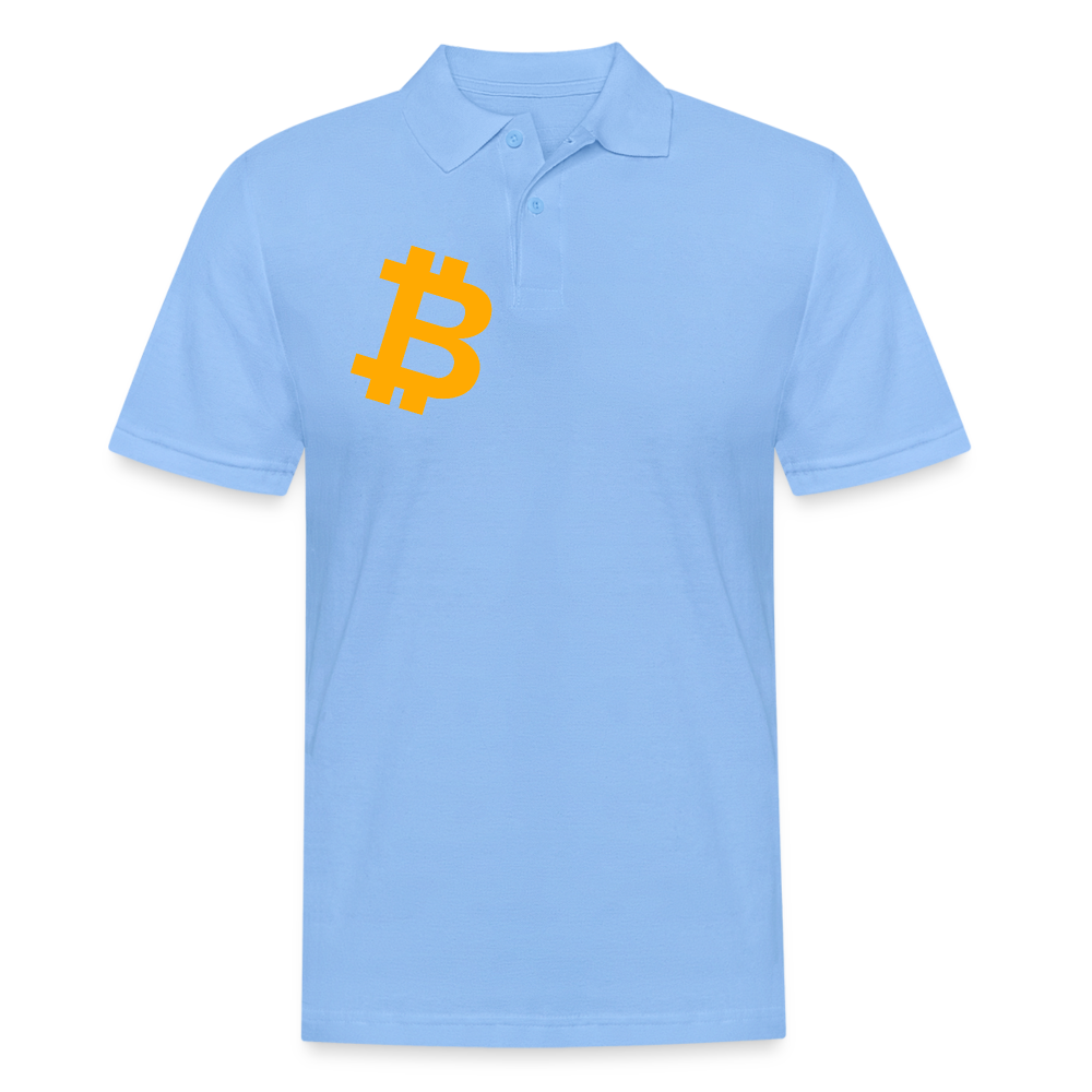 Bitcoiner Poloshirt - Himmelblau