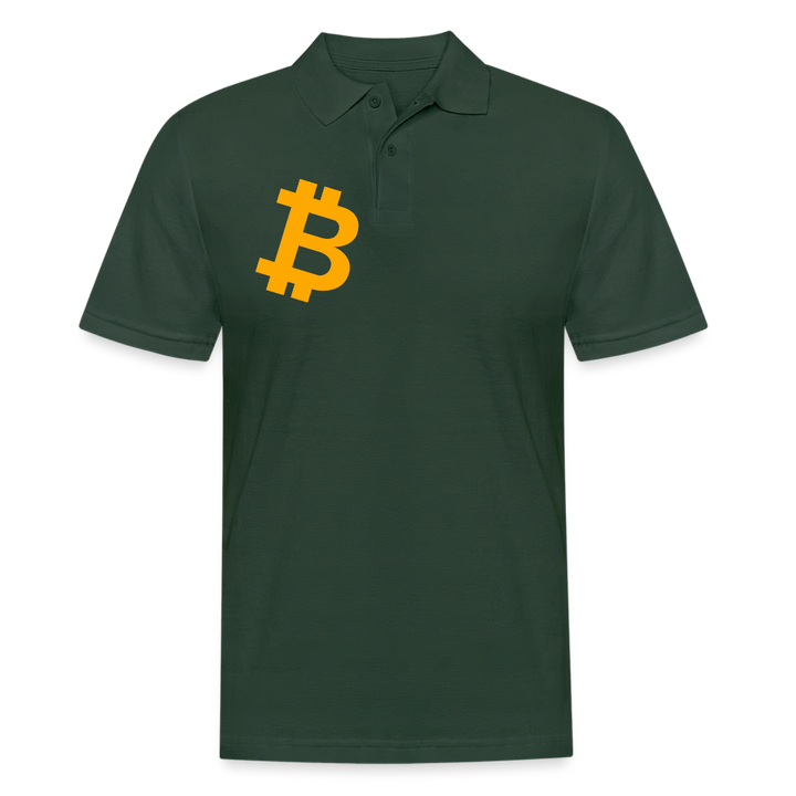 Bitcoiner Poloshirt - Tannengrün