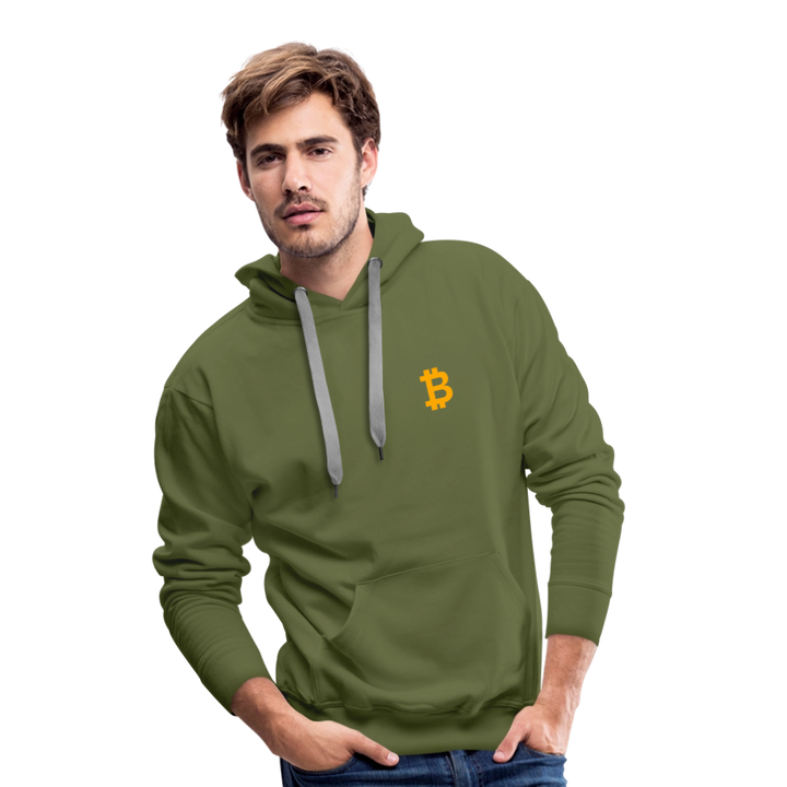 Bitcoin Premium Hoodie - Olivgrün