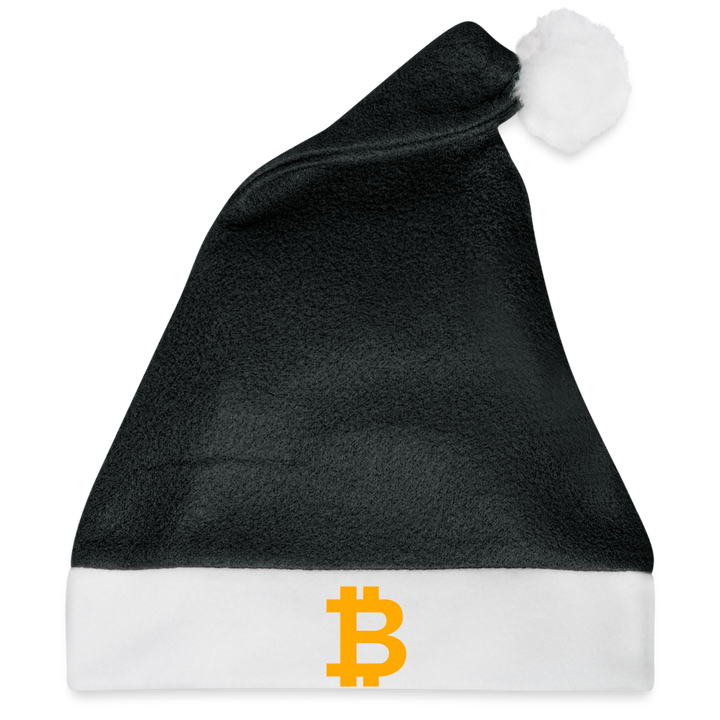 Bitcoin Weihnachtsmütze - Schwarz/Weiß