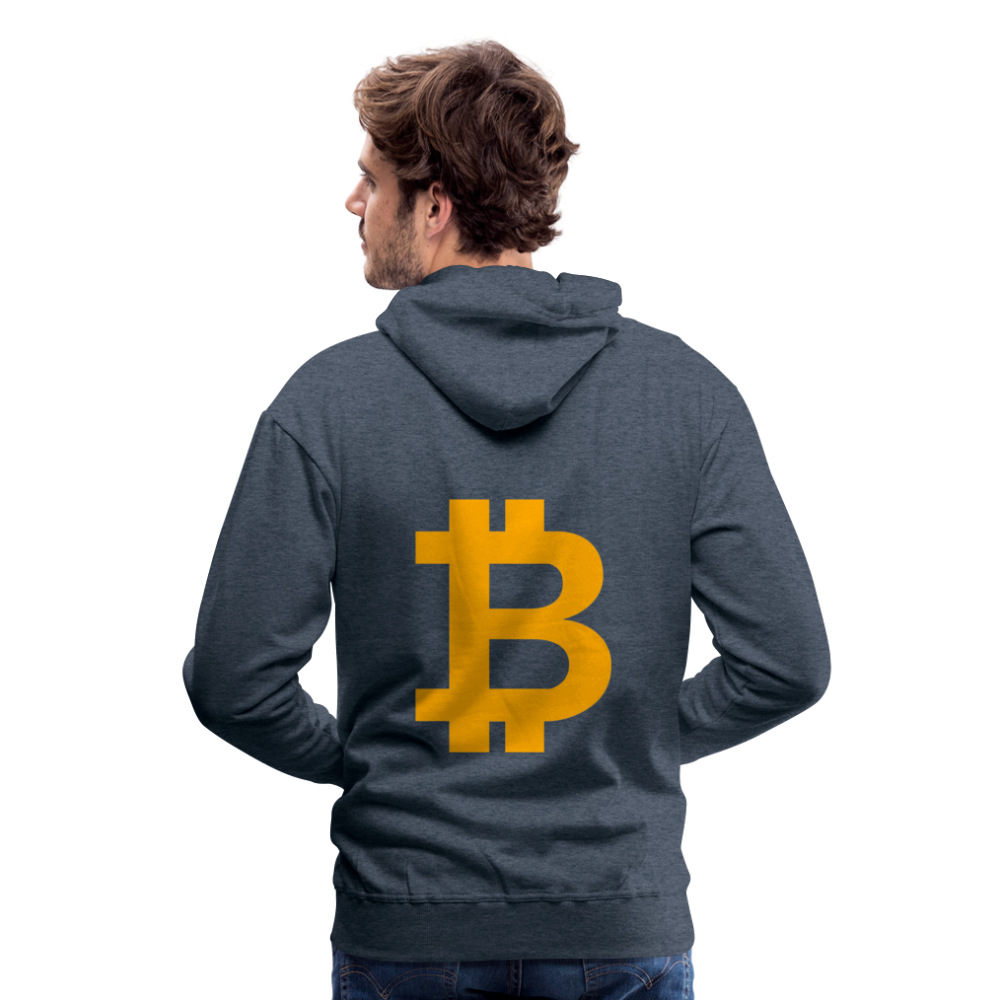 Bitcoin Premium Hoodie - Jeansblau