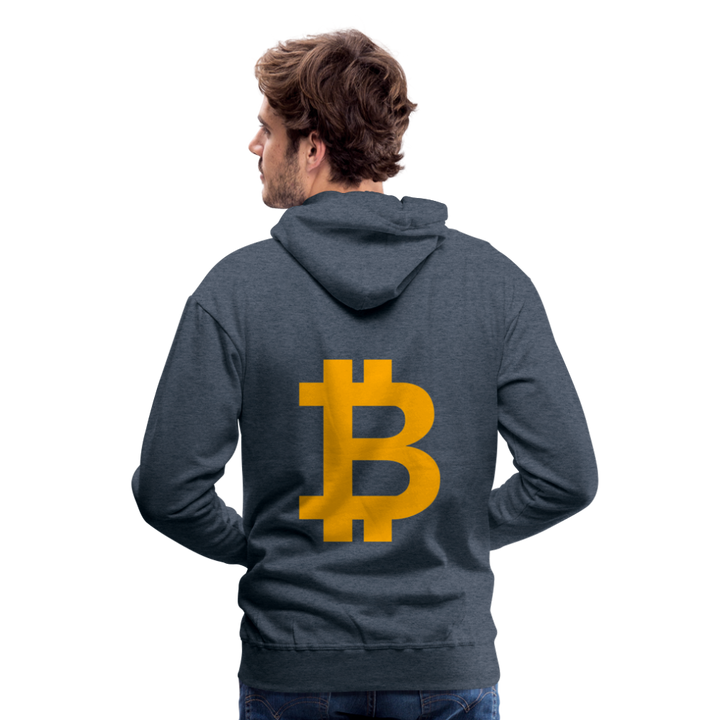 Bitcoin Premium Hoodie - Jeansblau