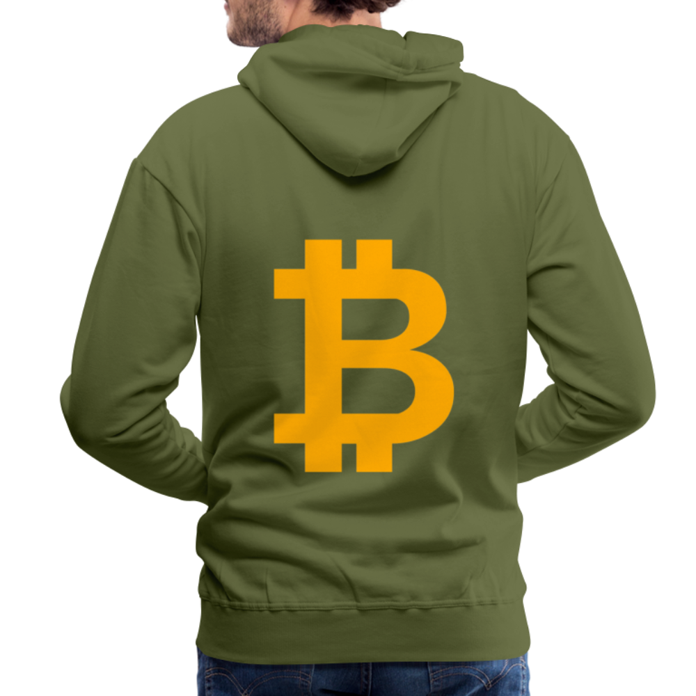 Bitcoin Premium Hoodie - Olivgrün