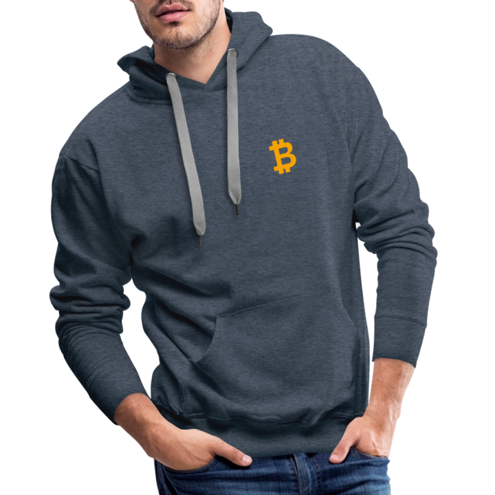 Bitcoin Premium Hoodie - Jeansblau