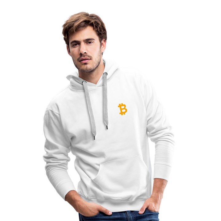 Bitcoin Premium Hoodie - Weiß