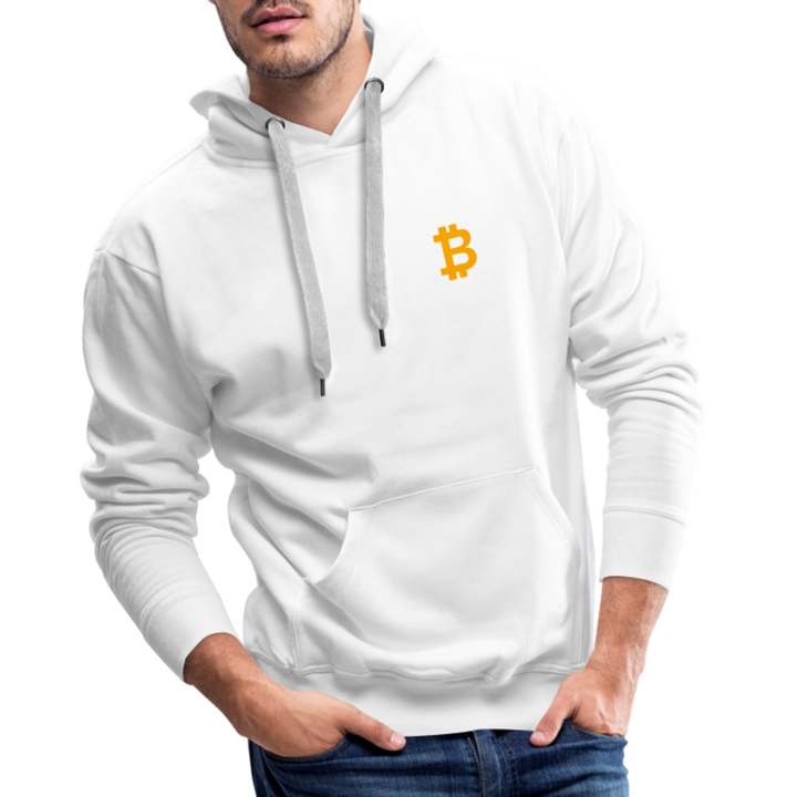 Bitcoin Premium Hoodie - Weiß