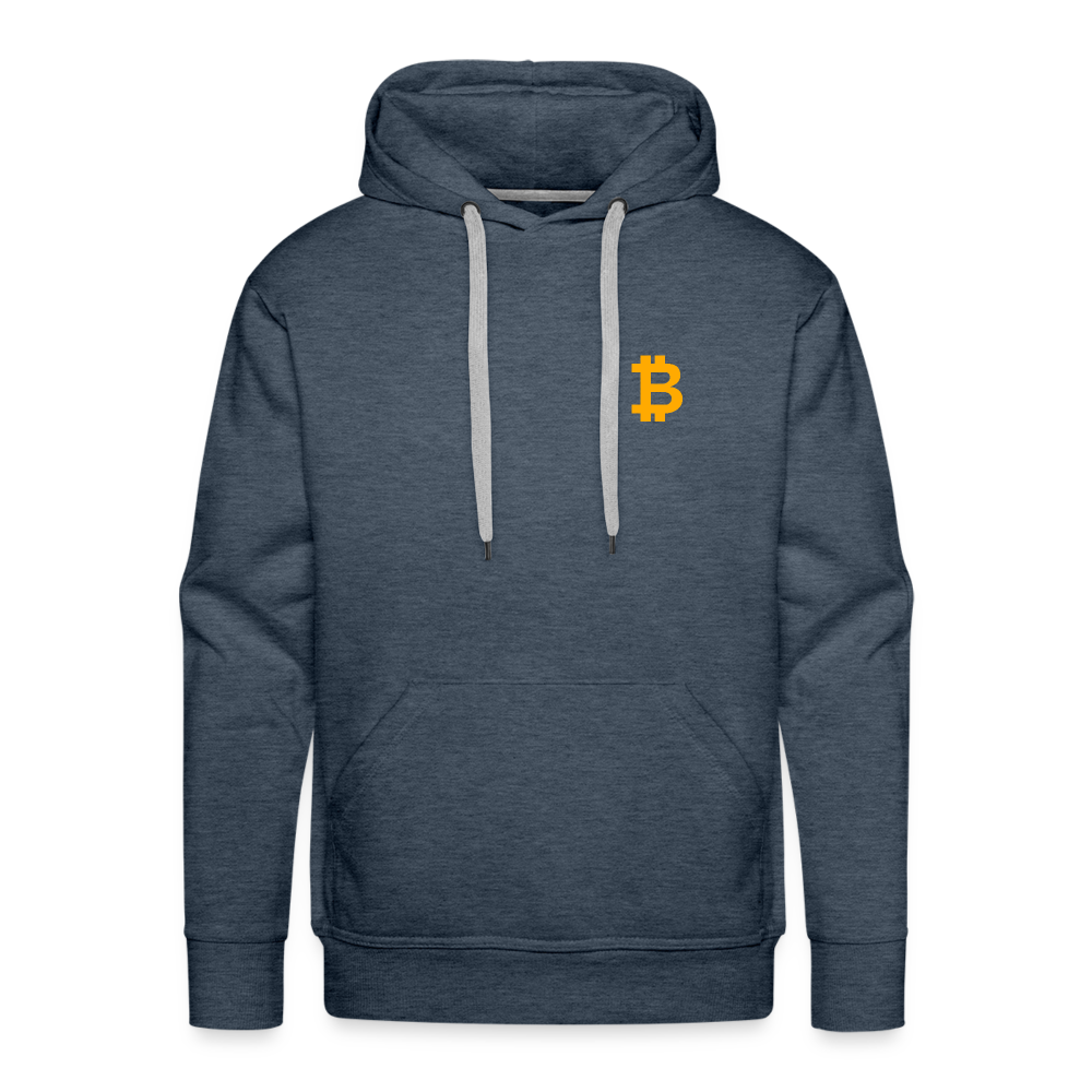 Bitcoin Premium Hoodie - Jeansblau