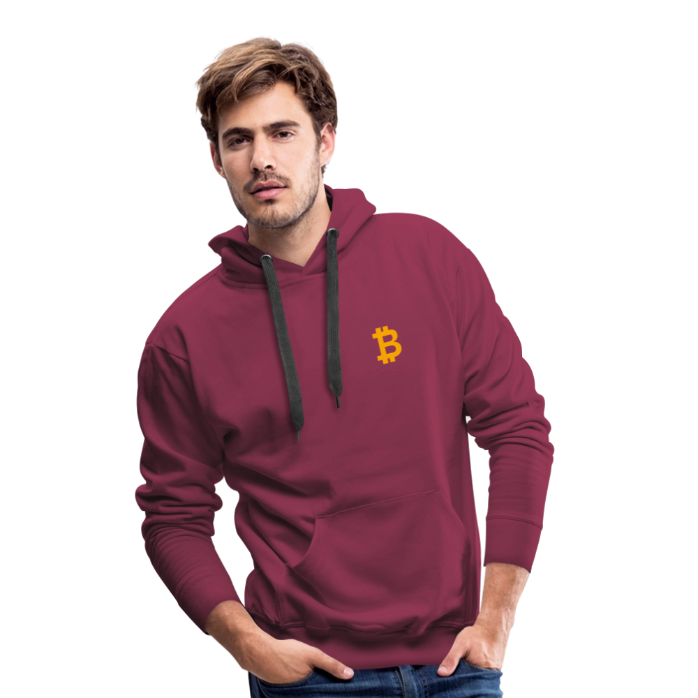 Bitcoin Premium Hoodie - Bordeaux