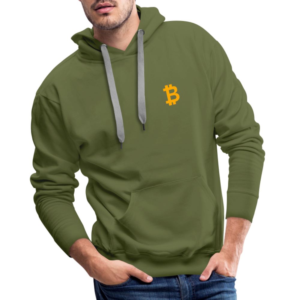 Bitcoin Premium Hoodie - Olivgrün