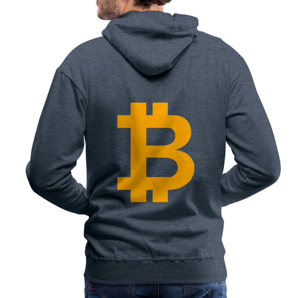 Bitcoin Premium Hoodie - Jeansblau