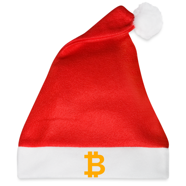 Bitcoin Weihnachtsmütze - Rot