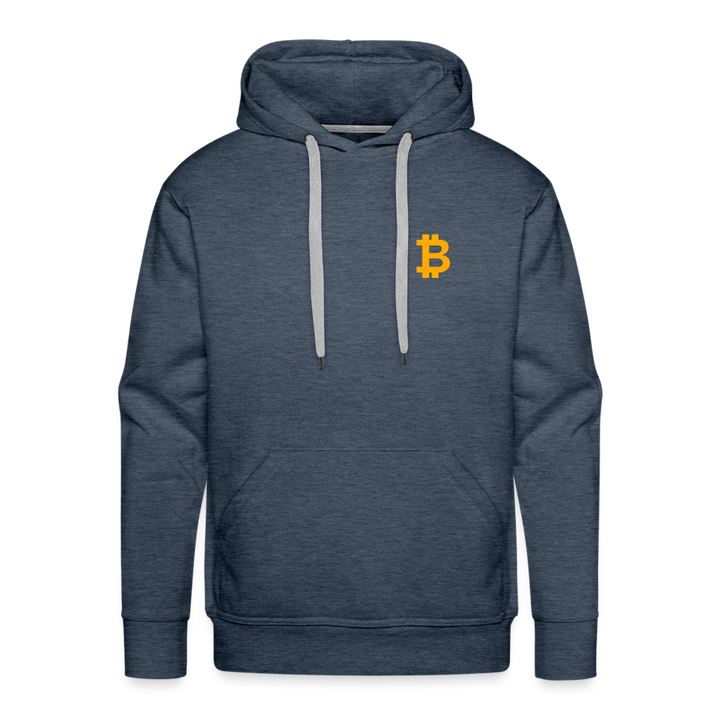 Bitcoin Premium Hoodie - Jeansblau