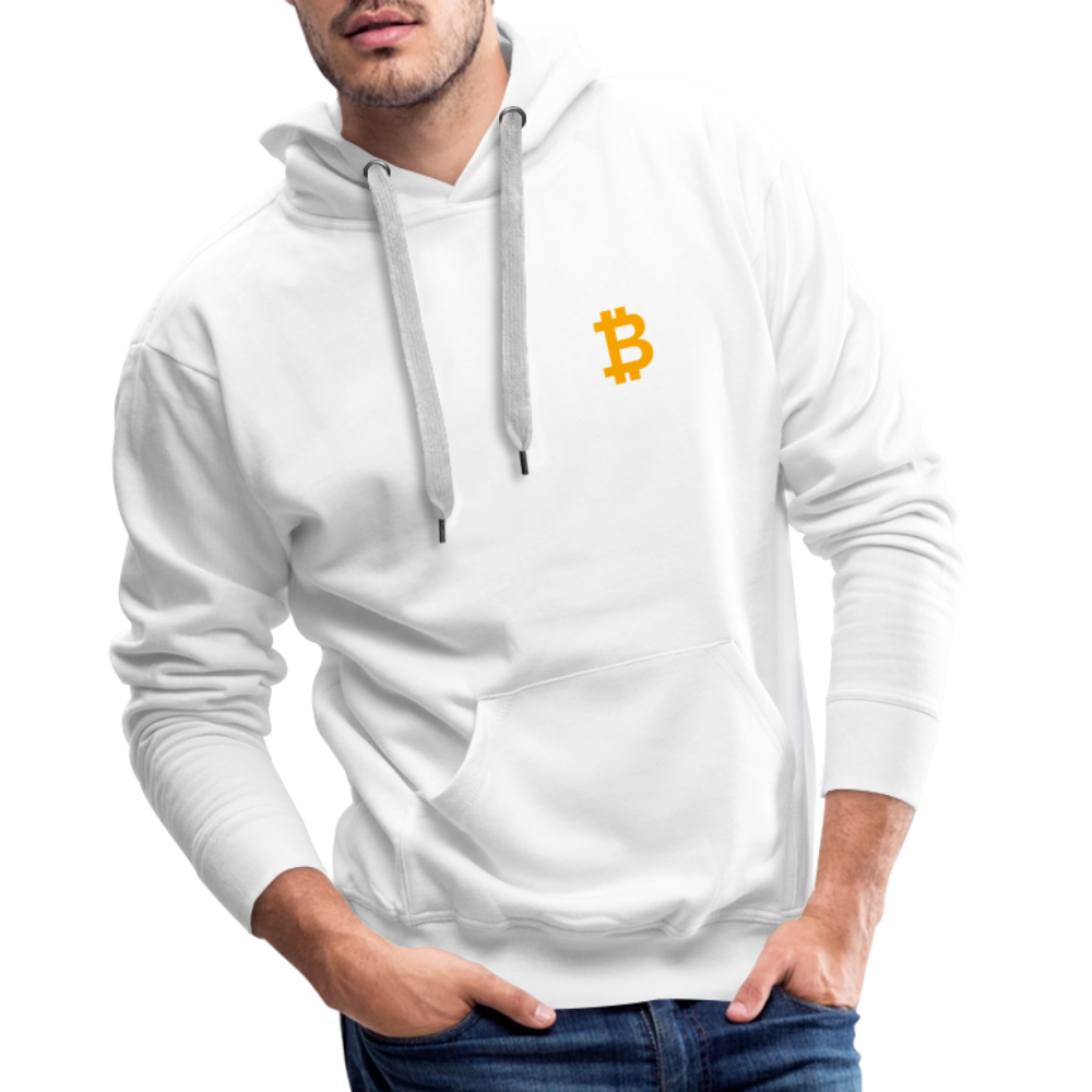 Bitcoin Premium Hoodie - Weiß