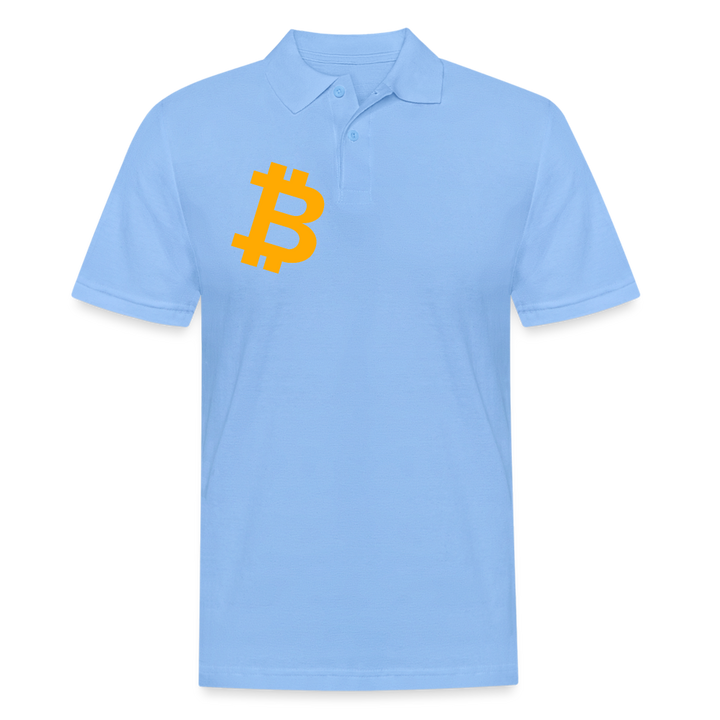 Bitcoiner Poloshirt - Himmelblau