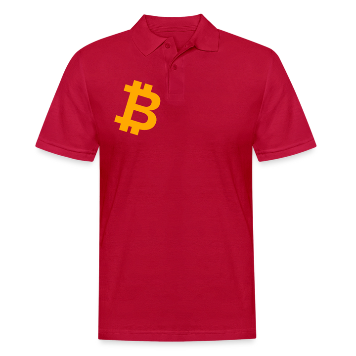 Bitcoiner Poloshirt - cherry red