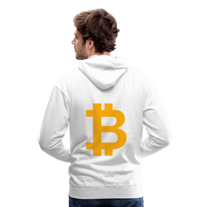 Bitcoin Premium Hoodie - Weiß