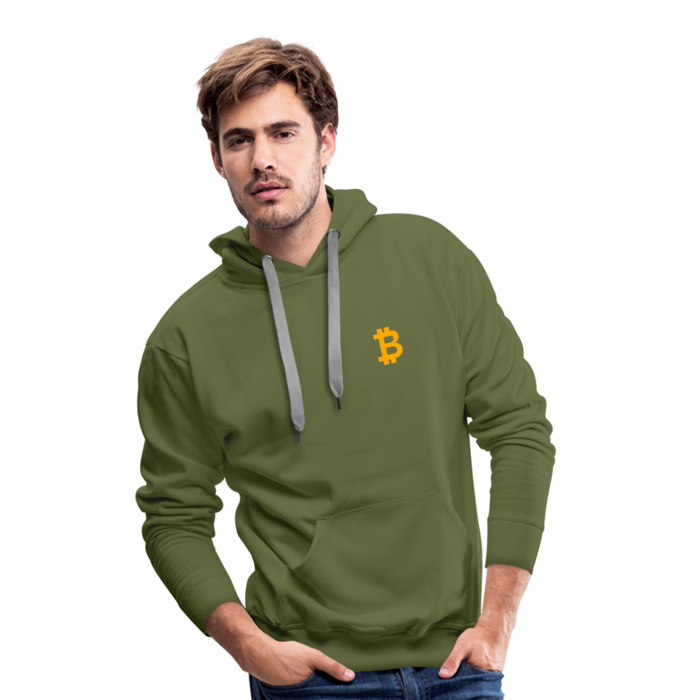 Bitcoin Premium Hoodie - Olivgrün