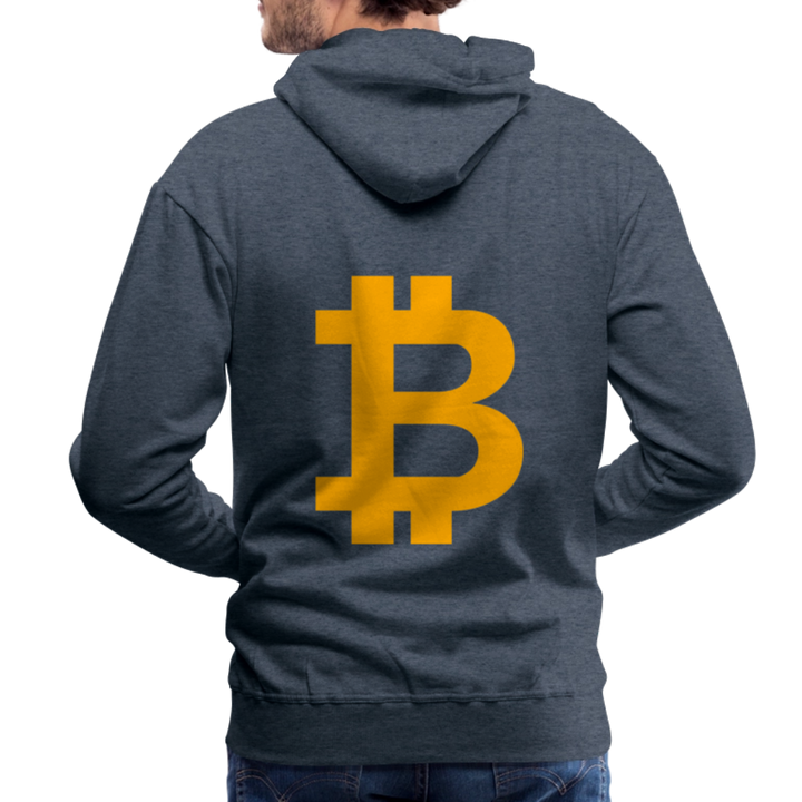 Bitcoin Premium Hoodie - Jeansblau