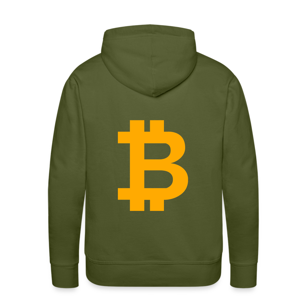 Bitcoin Premium Hoodie - Olivgrün