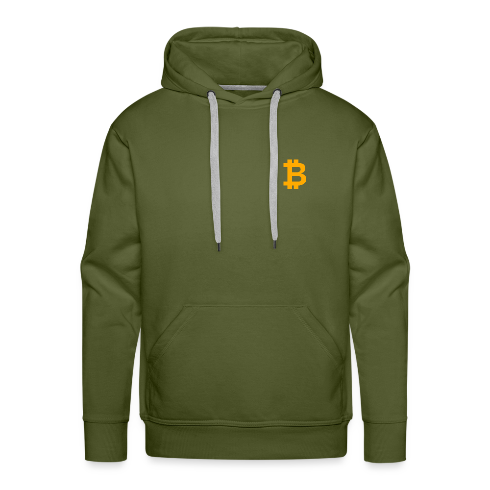 Bitcoin Premium Hoodie - Olivgrün