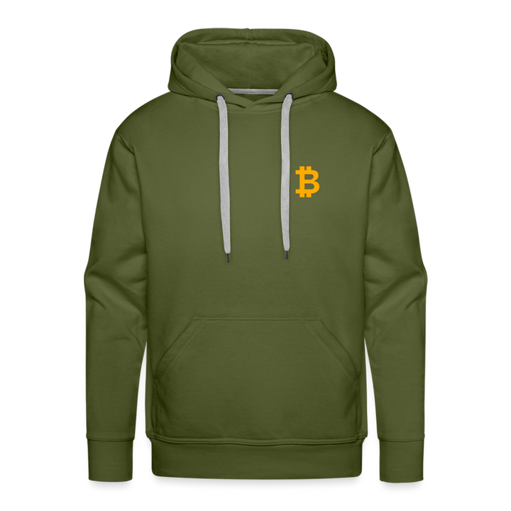 Bitcoin Premium Hoodie - Olivgrün