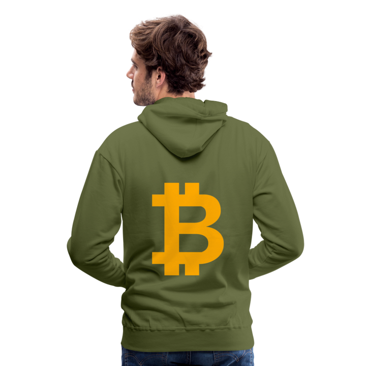 Bitcoin Premium Hoodie - Olivgrün