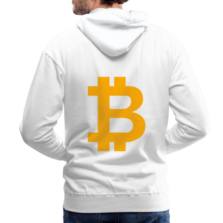 Bitcoin Premium Hoodie - Weiß