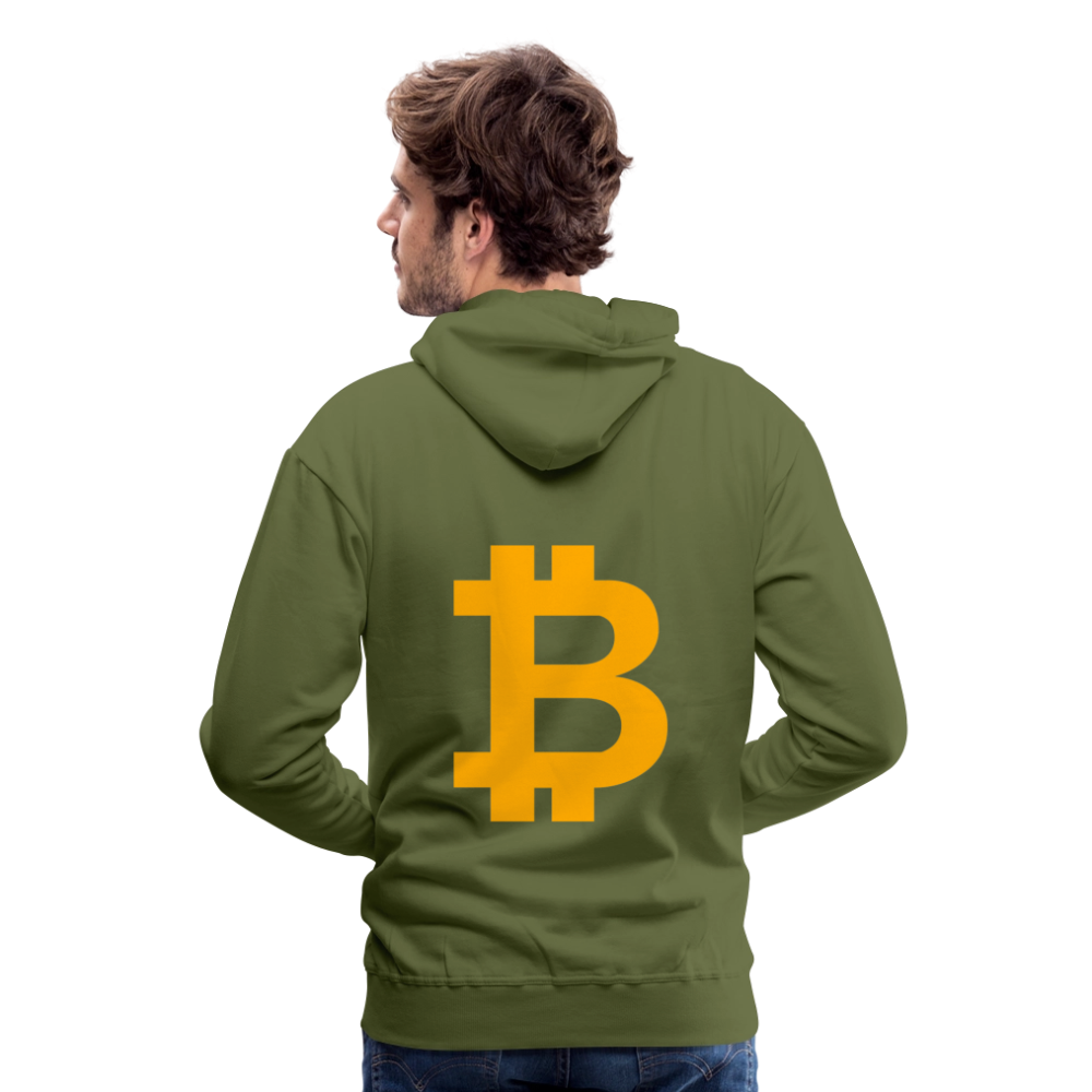 Bitcoin Premium Hoodie - Olivgrün