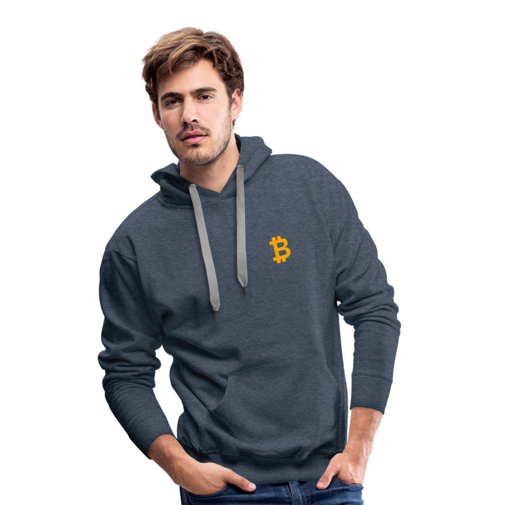 Bitcoin Premium Hoodie - Jeansblau