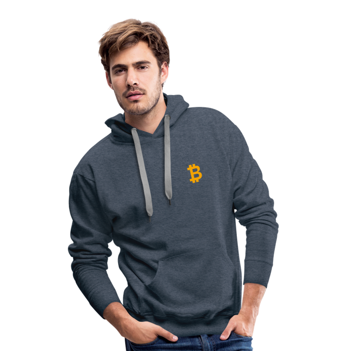 Bitcoin Premium Hoodie - Jeansblau