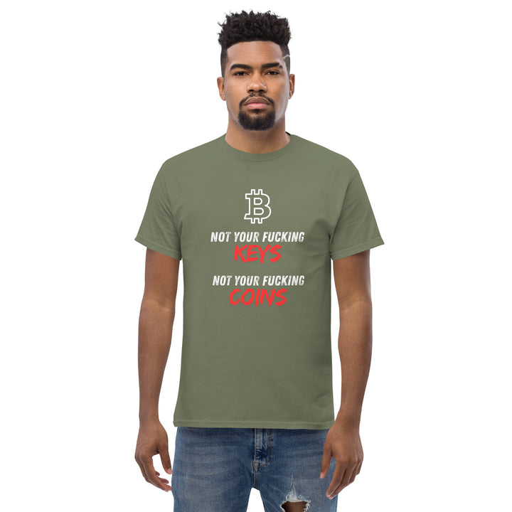 Bitcoin T-Shirt - Not your fu... Keys Not your fu.. Coins