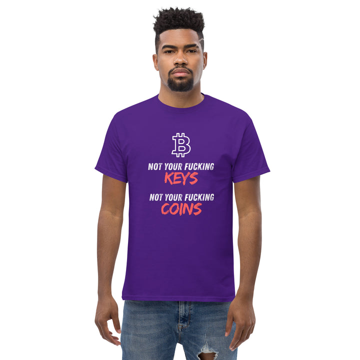 Bitcoin T-Shirt - Not your fu... Keys Not your fu.. Coins