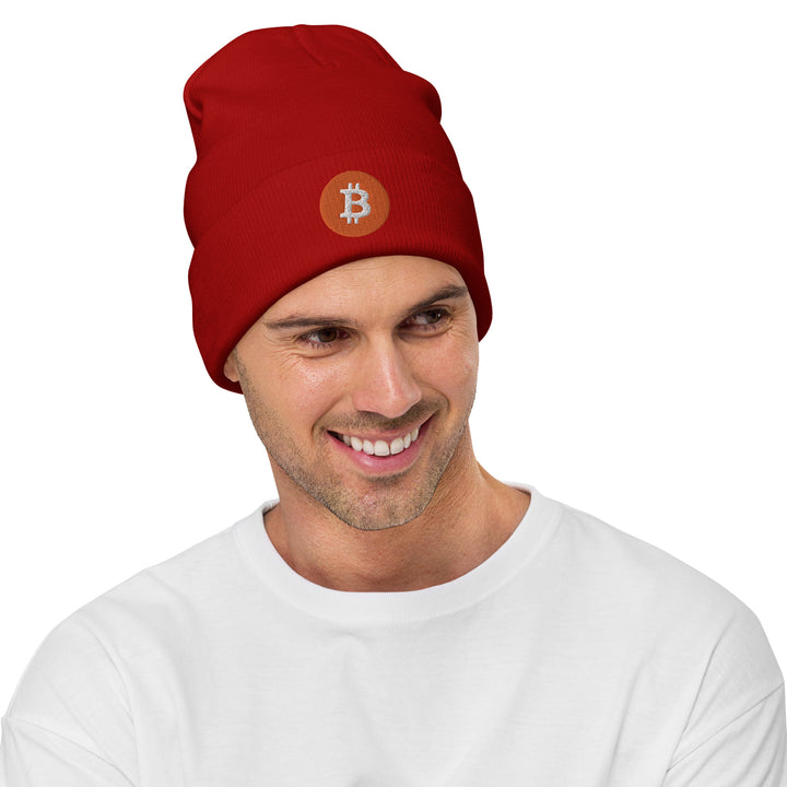 BITCOIN Bestickte Beanie