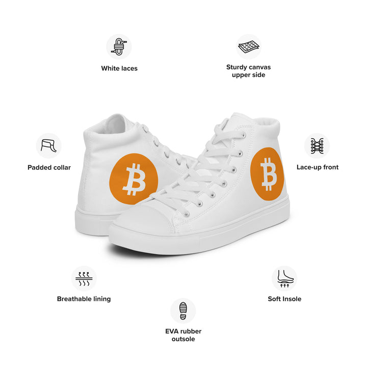 BITCOIN High-Top Men's Shoes