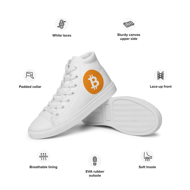 BITCOIN High-Top Men's Shoes