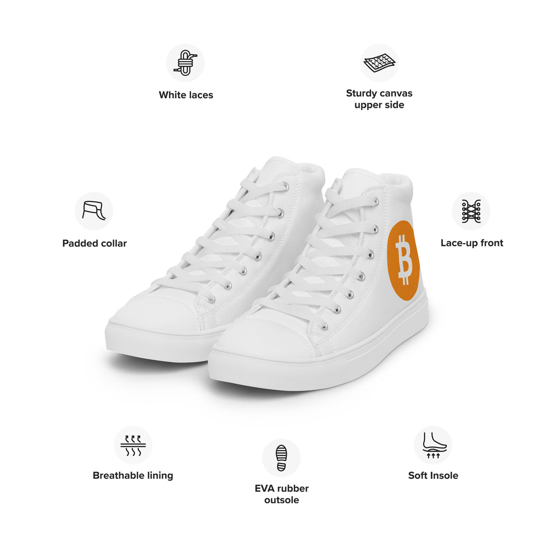 BITCOIN High-Top Men's Shoes